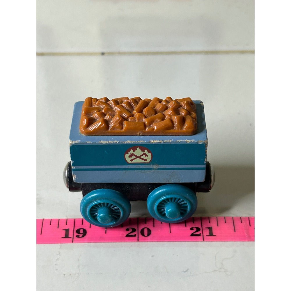 Thomas & Friends Wooden Railway Ferdinand's Tender Blue‎ Log Car Train 1921WJ00